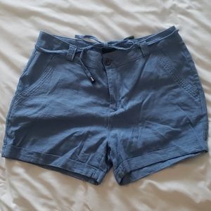 Linen high waisted shorts